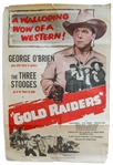 27'' x 41'' One-Sheet Poster for The Three Stooges ''Gold Raiders'', United Artists 1951 -- NSS# 51/524 -- Two Closed 2'' Tears & a 15'' Closed Tear, Else Very Good